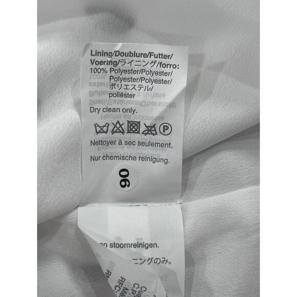 J. Crew Ruffle Front Faux Wrap Mini Dress in White Polka Dot Size 2 NWT - Picture 10 of 10